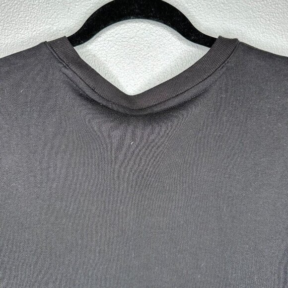 Adidas Dual Layer Mesh French Terry Pullover Long Sleeve Sweatshirt Black XL - Picture 3 of 12